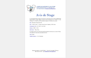 Avis de stage à Vernon