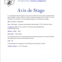 Avis de stage à Thuit Signol