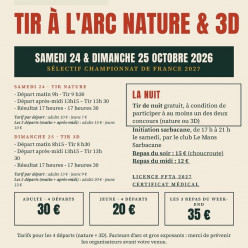 24h tir arc à Le Mans 3D